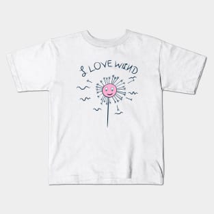 i love wind Kids T-Shirt